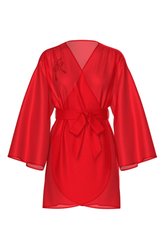 ХАЛАТ САТИНОВИЙ RED BOW EMBL Victoria`s Secret