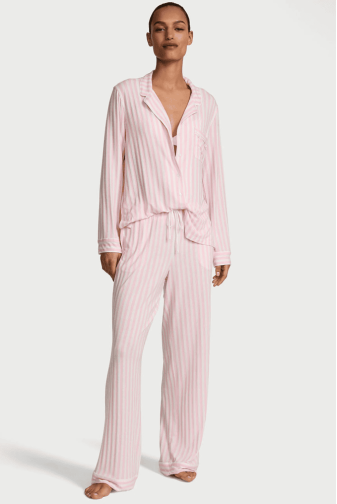 ПІЖАМА МОДАЛ ДОВГА PINK STRIPE Victoria`s Secret