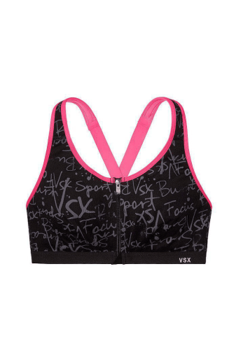 СПОРТИВНИЙ ТОП НА ЗАМКУ BLACK LOGO Victoria`s Secret