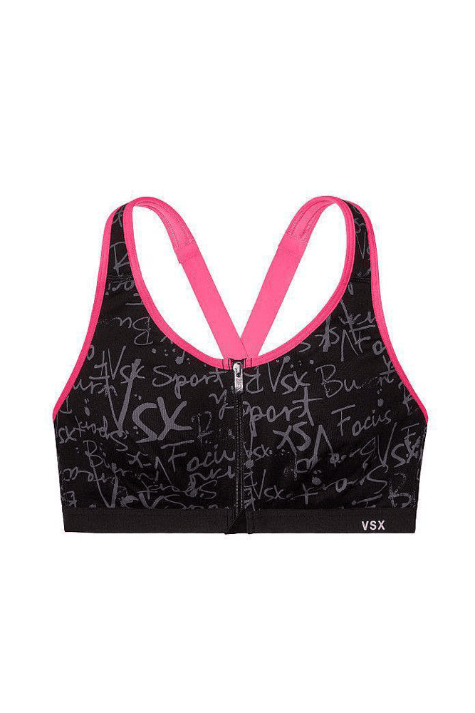 СПОРТИВНИЙ ТОП НА ЗАМКУ BLACK LOGO Victoria`s Secret