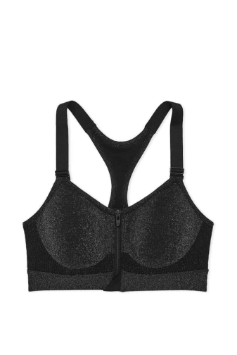 СПОРТИВНИЙ ТОП НА ЗАМКУ BLACK SHIMMER Victoria`s Secret