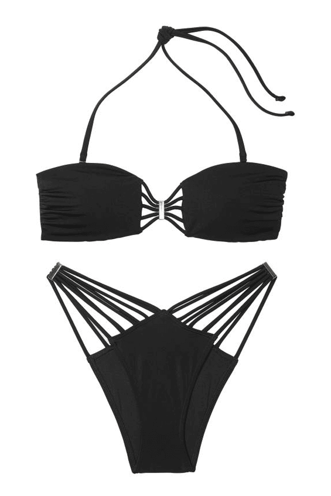 КУПАЛЬНИК БАНДО BLACK STRAPPY Victoria`s Secret