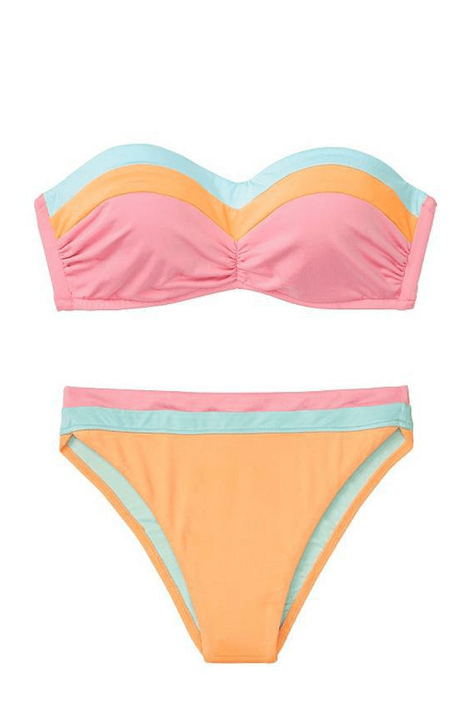 КУПАЛЬНИК БАНДО MINT/PEACH Victoria`s Secret