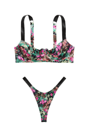 КУПАЛЬНИК ЗІ СТРАЗАМИ НА КІСТОЧКАХ PALM PRINT Victoria`s Secret