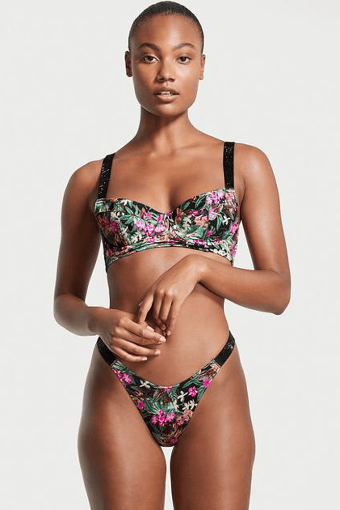КУПАЛЬНИК ЗІ СТРАЗАМИ НА КІСТОЧКАХ PALM PRINT Victoria`s Secret
