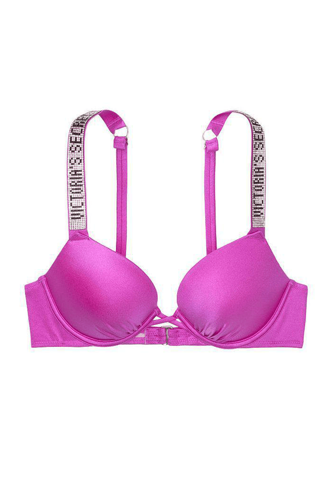 КУПАЛЬНИК ЗІ СТРАЗАМИ ПОДВІЙНИЙ ПУШ-АП FUCHSIA Victoria`s Secret