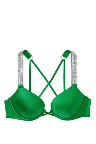 КУПАЛЬНИК ЗІ СТРАЗАМИ ПОДВІЙНИЙ ПУШ-АП GREEN Victoria`s Secret