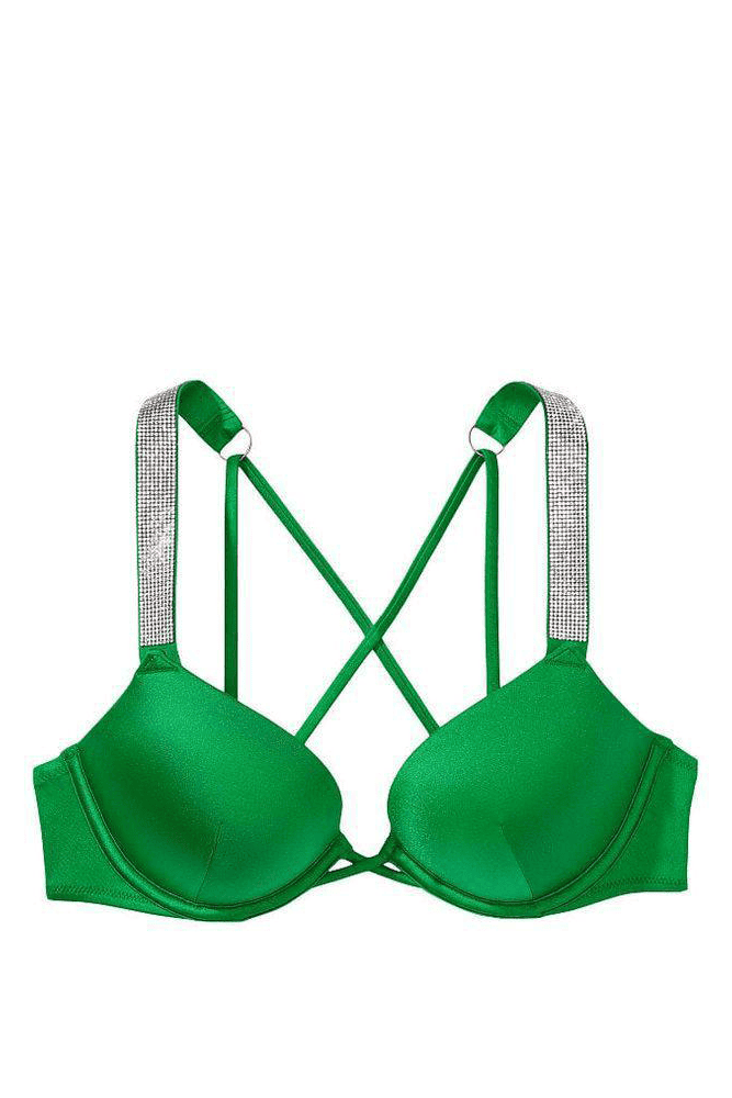 КУПАЛЬНИК ЗІ СТРАЗАМИ ПОДВІЙНИЙ ПУШ-АП GREEN Victoria`s Secret