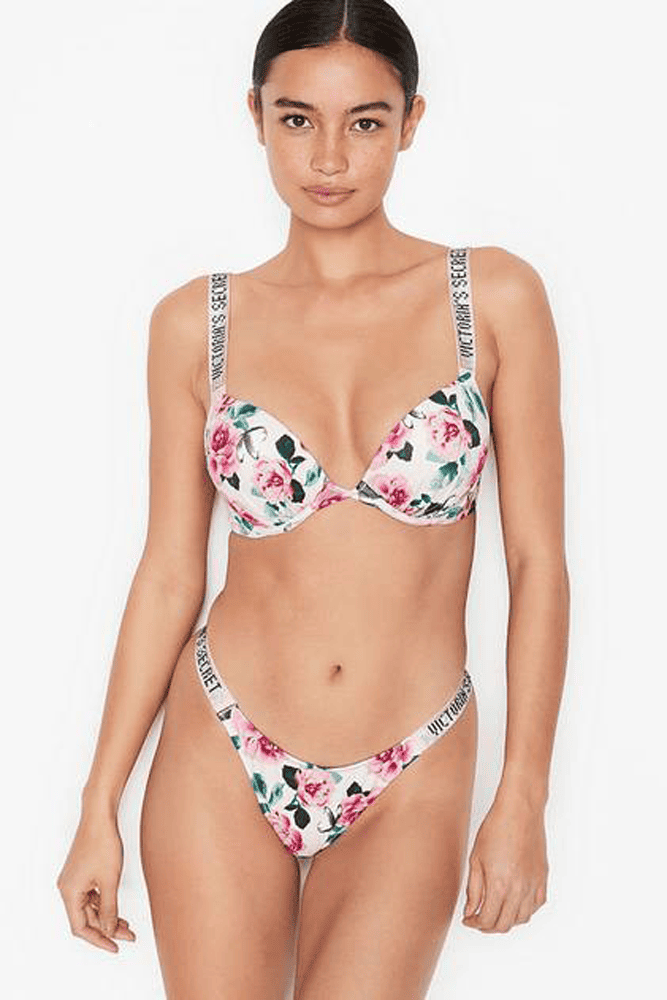 КУПАЛЬНИК ЗІ СТРАЗАМИ ПОДВІЙНИЙ ПУШ-АП ROSES Victoria`s Secret