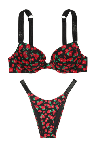 КУПАЛЬНИК ЗІ СТРАЗАМИ ПУШ-АП BERRY MIX Victoria`s Secret
