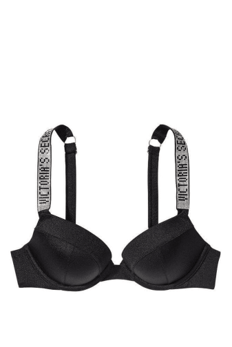 КУПАЛЬНИК ЗІ СТРАЗАМИ ПУШ-АП BLACK Victoria`s Secret