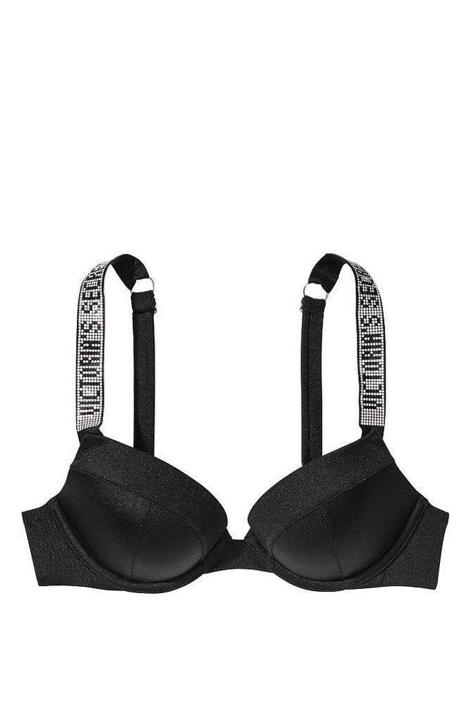 КУПАЛЬНИК ЗІ СТРАЗАМИ ПУШ-АП BLACK Victoria`s Secret