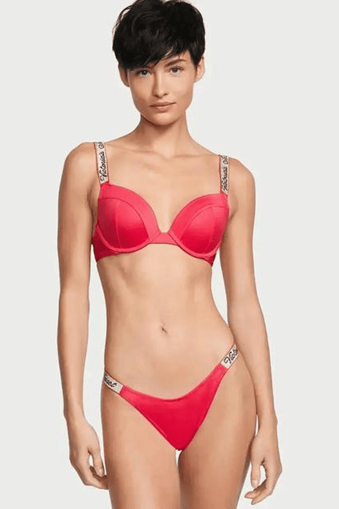 КУПАЛЬНИК ЗІ СТРАЗАМИ ПУШ-АП STRAWBERRY Victoria`s Secret