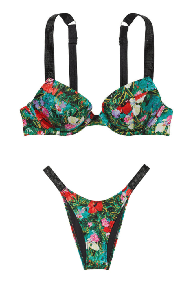 КУПАЛЬНИК ЗІ СТРАЗАМИ ПУШ-АП TROPIC Victoria`s Secret