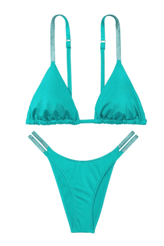 КУПАЛЬНИК ЗІ СТРАЗАМИ ТРИКУТНИКИ CAPRI SEA Victoria`s Secret