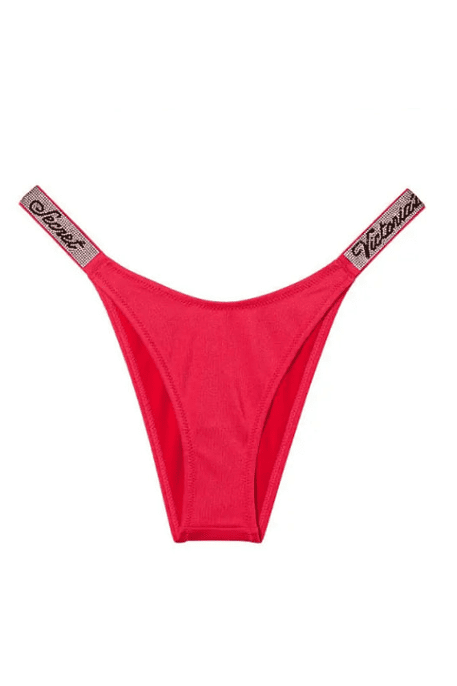 КУПАЛЬНИК ЗІ СТРАЗАМИ ТРИКУТНИКИ STRAWBERRY Victoria`s Secret