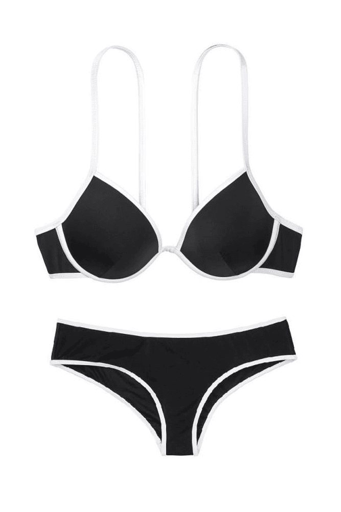 КУПАЛЬНИК ПУШ-АП BLACK/WHITE Victoria`s Secret