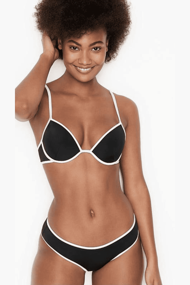 КУПАЛЬНИК ПУШ-АП BLACK/WHITE Victoria`s Secret