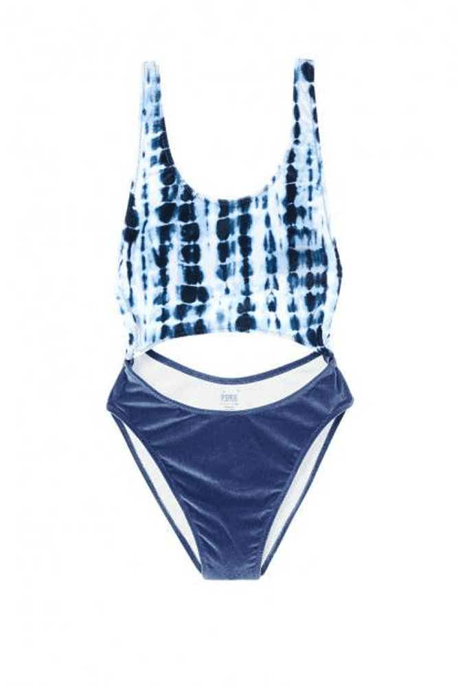 КУПАЛЬНИК СУЦІЛЬНИЙ ВЕЛЮРОВИЙ BLUE OMBRE Victoria`s Secret