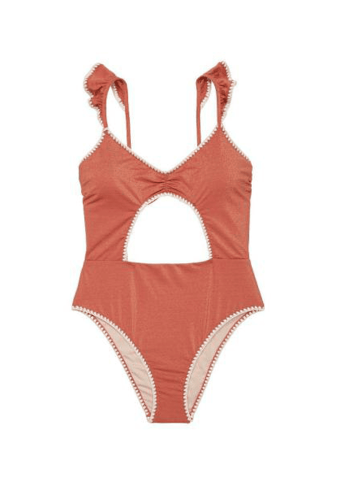 КУПАЛЬНИК СУЦІЛЬНИЙ З ВИРІЗОМ BROWN SHIMMER Victoria`s Secret