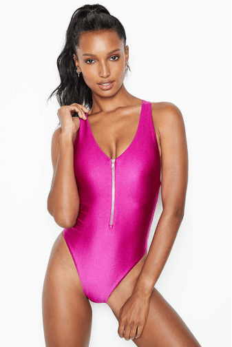 КУПАЛЬНИК СУЦІЛЬНИЙ З ВИРІЗОМ FUCHSIA SHIMMER Victoria`s Secret