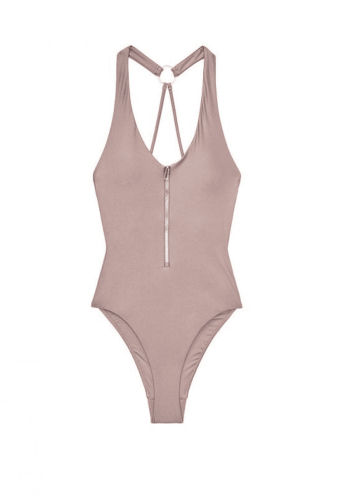 КУПАЛЬНИК СУЦІЛЬНИЙ З ВИРІЗОМ SILVER SHIMMER Victoria`s Secret