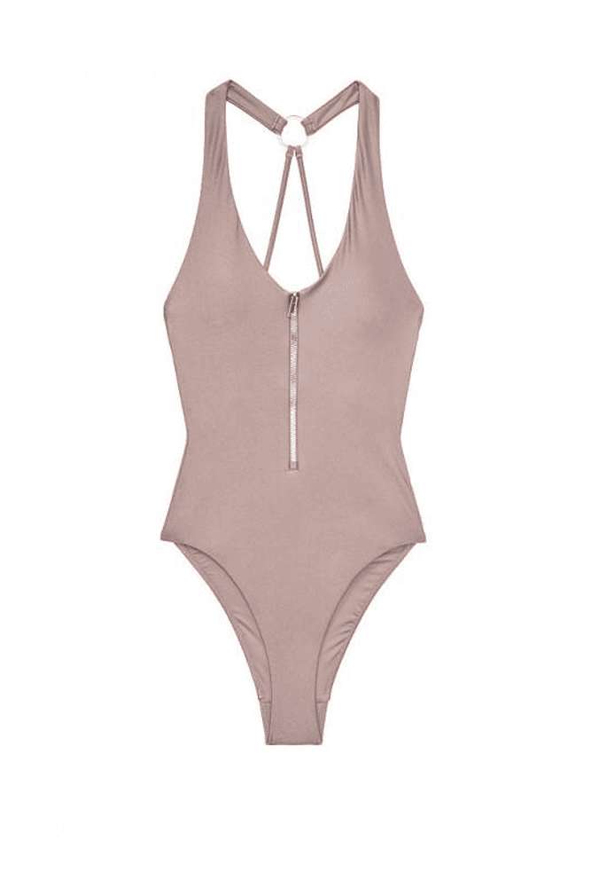 КУПАЛЬНИК СУЦІЛЬНИЙ З ВИРІЗОМ SILVER SHIMMER Victoria`s Secret