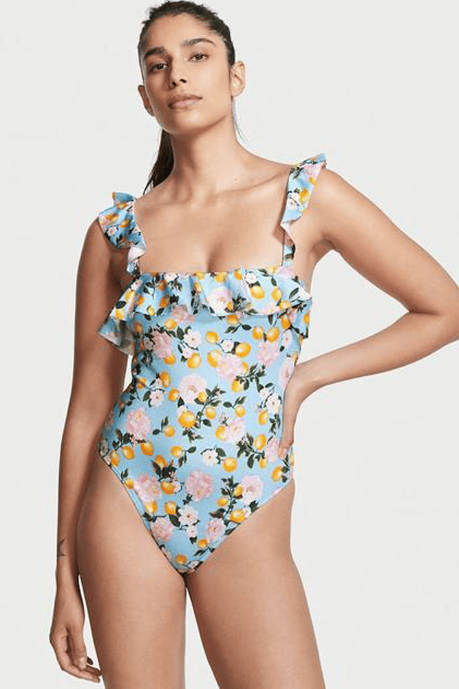 КУПАЛЬНИК СУЦІЛЬНИЙ З РЮШАМИ BLUE