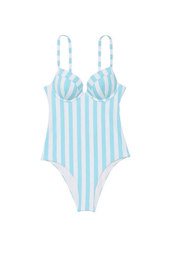 КУПАЛЬНИК СУЦІЛЬНИЙ З ЧАШКАМИ BLUE STRIPE Victoria`s Secret