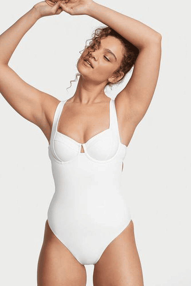 КУПАЛЬНИК СУЦІЛЬНИЙ З ЧАШКАМИ WHITE UNL Victoria`s