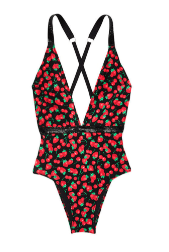 КУПАЛЬНИК СУЦІЛЬНИЙ ЗІ СТРАЗАМИ ГАРТЕР BERRY MIX Victoria`s Secret