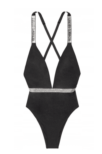 КУПАЛЬНИК СУЦІЛЬНИЙ ЗІ СТРАЗАМИ ГАРТЕР BLACK Victoria`s Secret