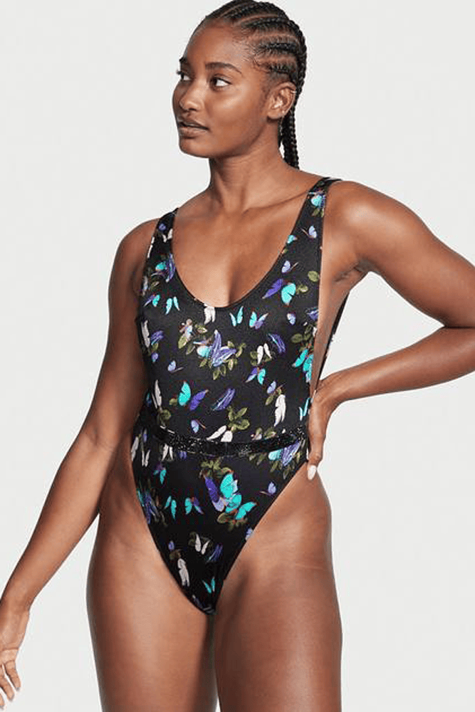 КУПАЛЬНИК СУЦІЛЬНИЙ ЗІ СТРАЗАМИ ГАРТЕР BUTTERFLY Victoria`s Secret