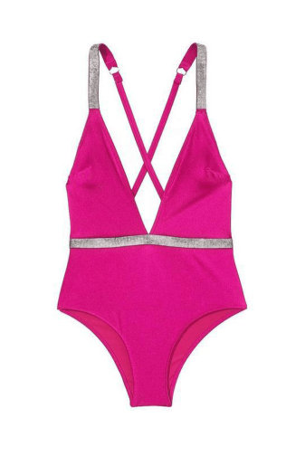 КУПАЛЬНИК СУЦІЛЬНИЙ ЗІ СТРАЗАМИ ГАРТЕР FUCHSIA Victoria`s Secret
