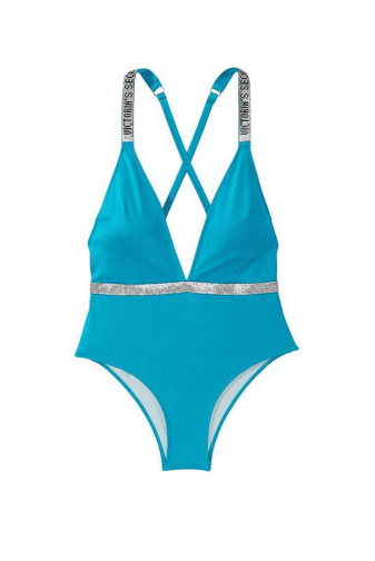 КУПАЛЬНИК СУЦІЛЬНИЙ ЗІ СТРАЗАМИ ГАРТЕР TURQUISE Victoria`s