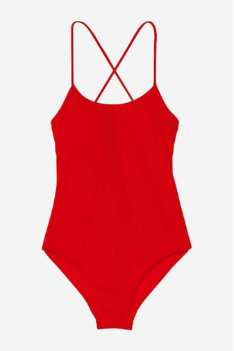 КУПАЛЬНИК СУЦІЛЬНИЙ НА ЗАВ'ЯЗКАХ RED RIBBED Victoria`s