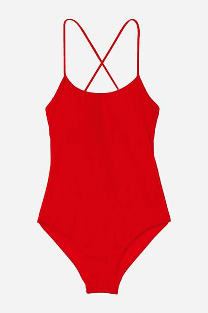 КУПАЛЬНИК СУЦІЛЬНИЙ НА ЗАВ'ЯЗКАХ RED RIBBED Victoria`s