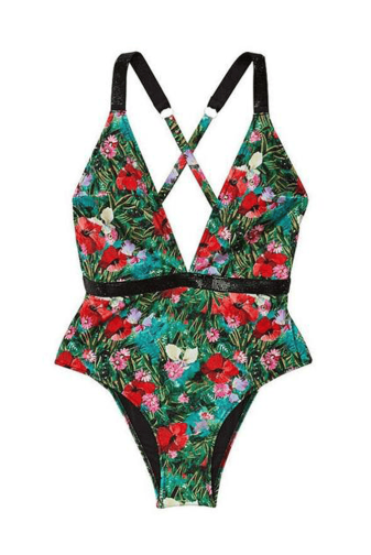 КУПАЛЬНИК СУЦІЛЬНИЙ ЗІ СТРАЗАМИ ГАРТЕР FLORAL PRINT Victoria`s Secret