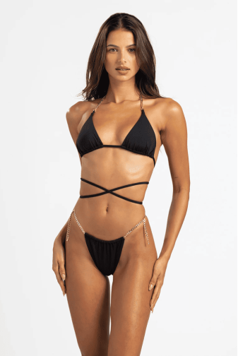 КУПАЛЬНИК ТРИКУТНИКИ BLACK CHAIN BEACH BUNNY