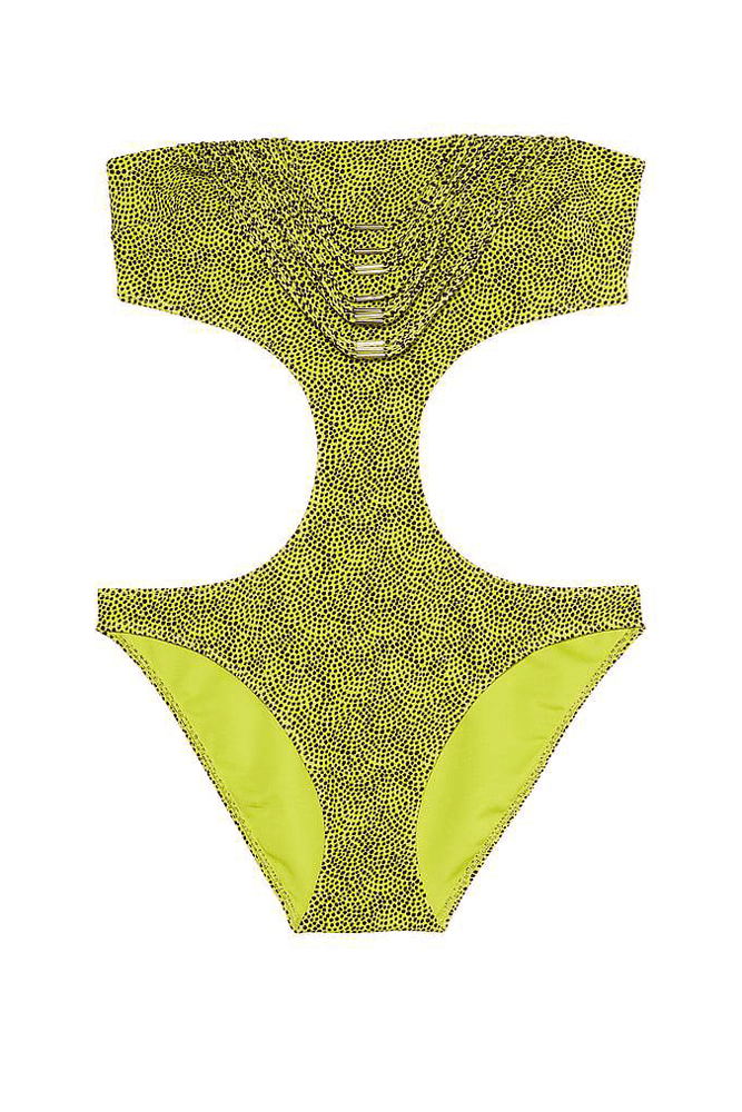 КУПАЛЬНИК СУЦІЛЬНИЙ З ВИРІЗОМ YELLOW DOT Victoria`s Secret