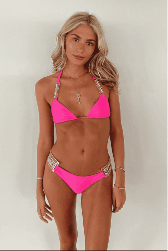 КУПАЛЬНИК ТРИКУТНИКИ HOT PINK BEACH BUNNY