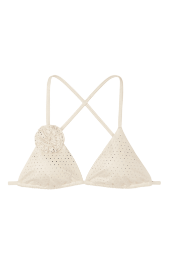 КУПАЛЬНИК ЗІ СТРАЗАМИ ТРИКУТНИКИ WHITE ROSE EMBL Victoria`s Secret