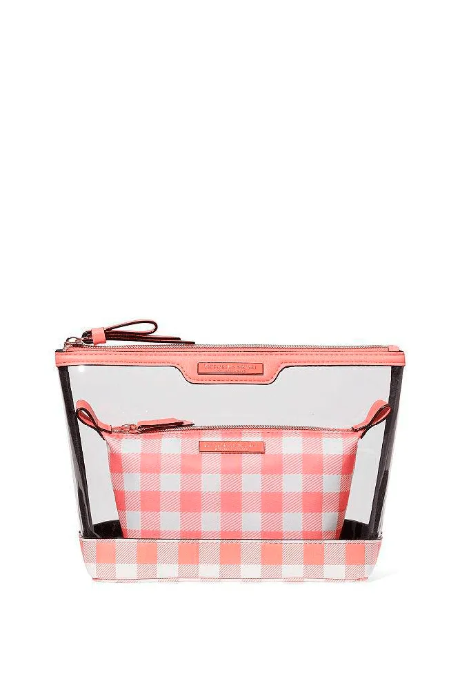 КОСМЕТИЧКА 2 IN 1 PEACH PLAID Victoria`s Secret