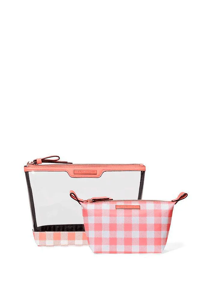 КОСМЕТИЧКА 2 IN 1 PEACH PLAID Victoria`s Secret