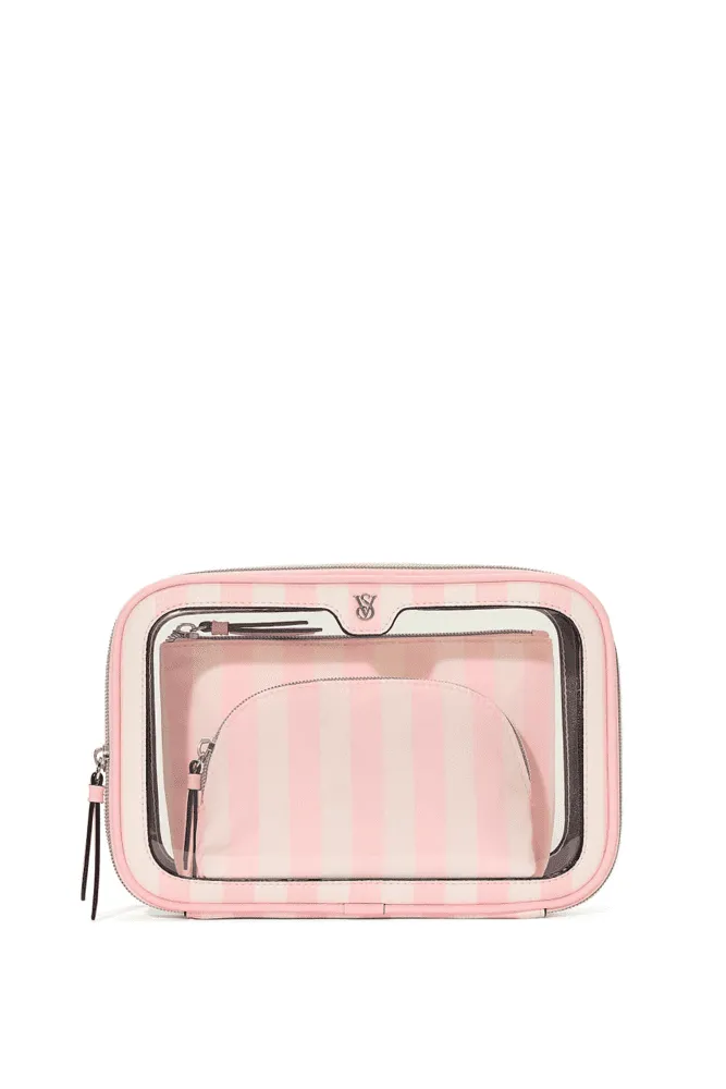 КОСМЕТИЧКА 3 IN 1 PINK STRIPE Victoria`s Secret