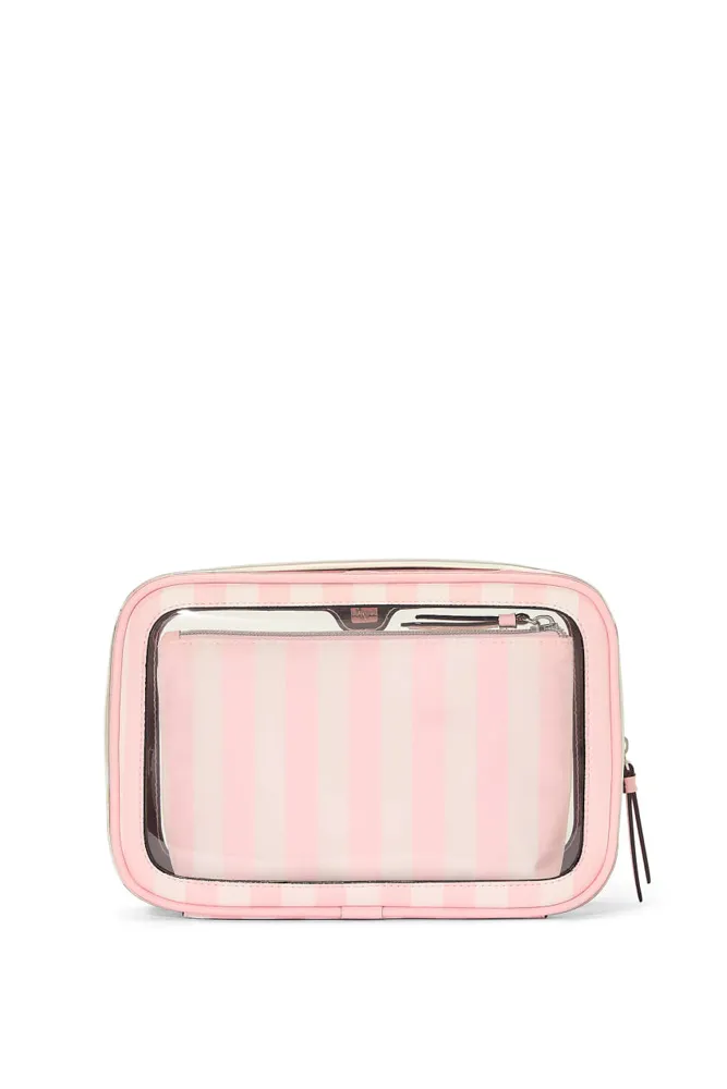 КОСМЕТИЧКА 3 IN 1 PINK STRIPE Victoria`s Secret