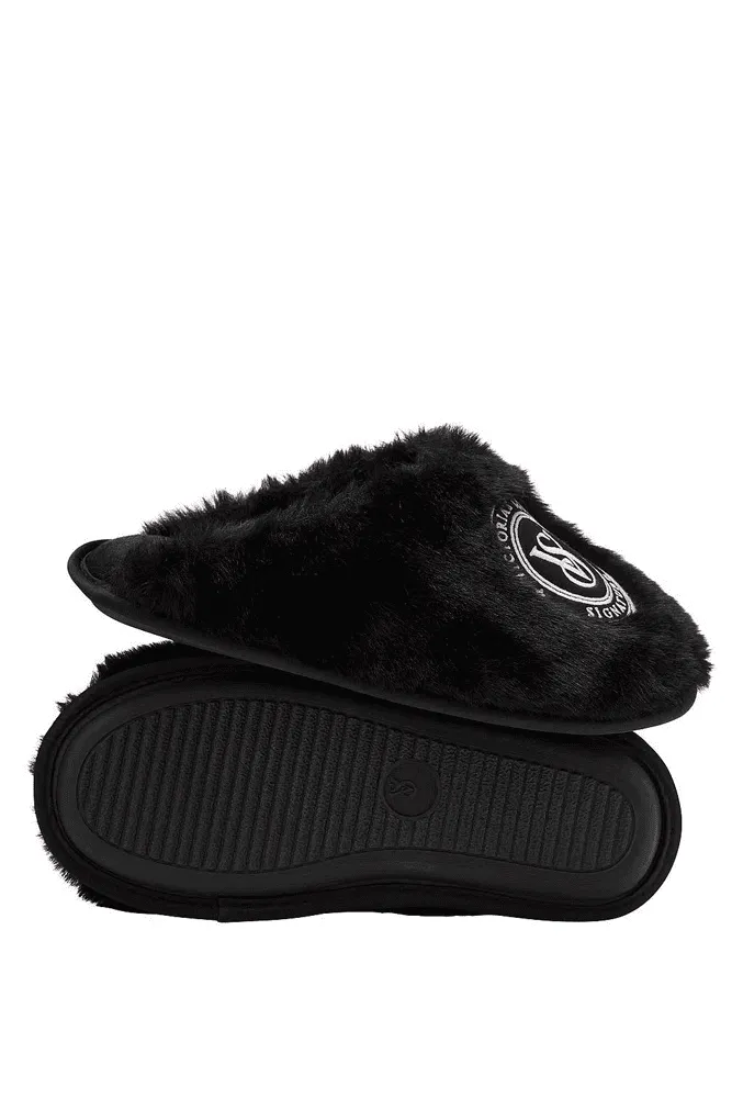 ТАПОЧКИ PLUSH BLACK LOGO Victoria`s Secret