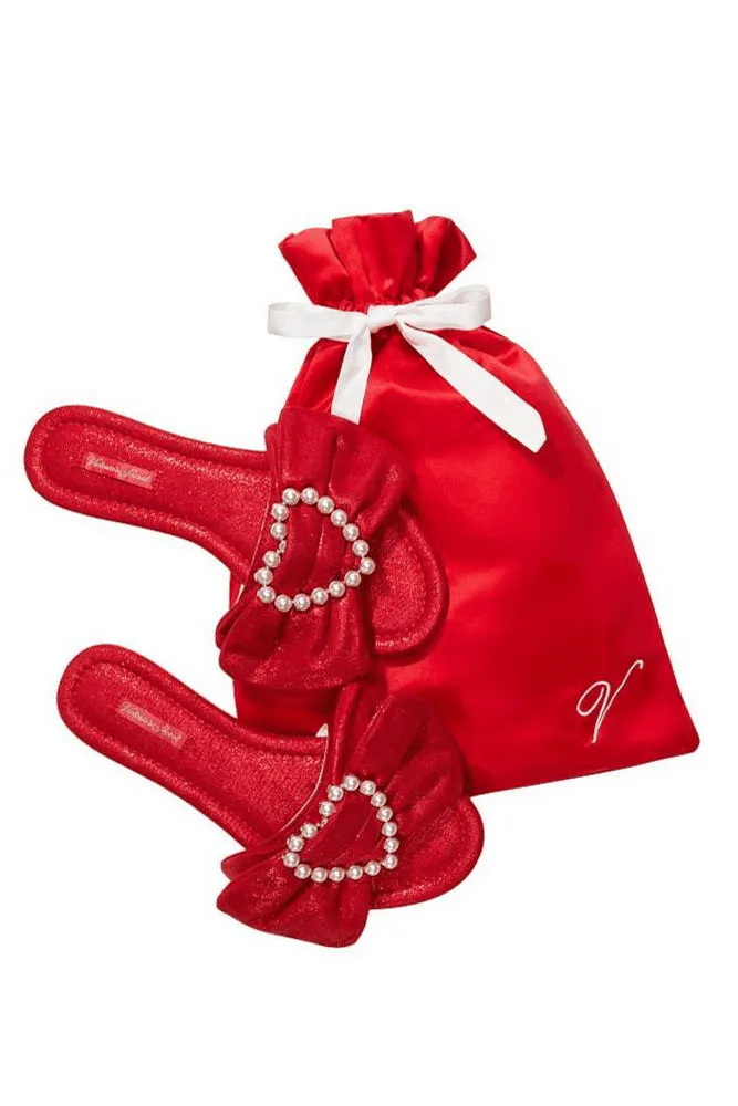 ТАПОЧКИ SATIN RED HEART Victoria`s Secret