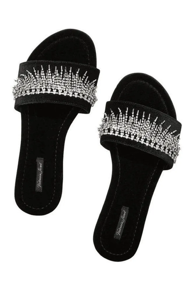 ТАПОЧКИ SHINE BLACK EMBL Victoria`s Secret