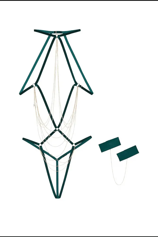 БОДІ OUVERT EMERALD CHAIN Victoria`s Secret